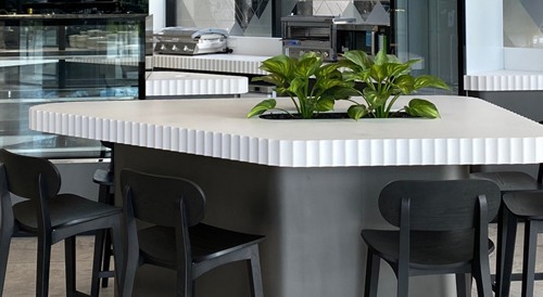 LL Installations creates high-quality accents with Corian