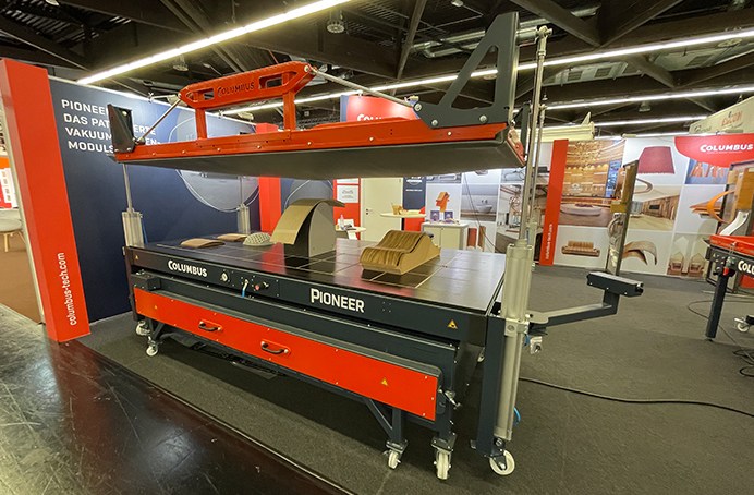 Columbus vacuum presses at the Holz-Handwerk 2022 in Nuremberg